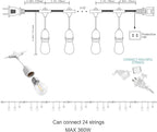 Banord Outdoor String Lights, 50FT Waterproof Patio Lights - Image 4