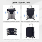 Black Cat Elastic Luggage Cover, Suitcase Protector - Image 7