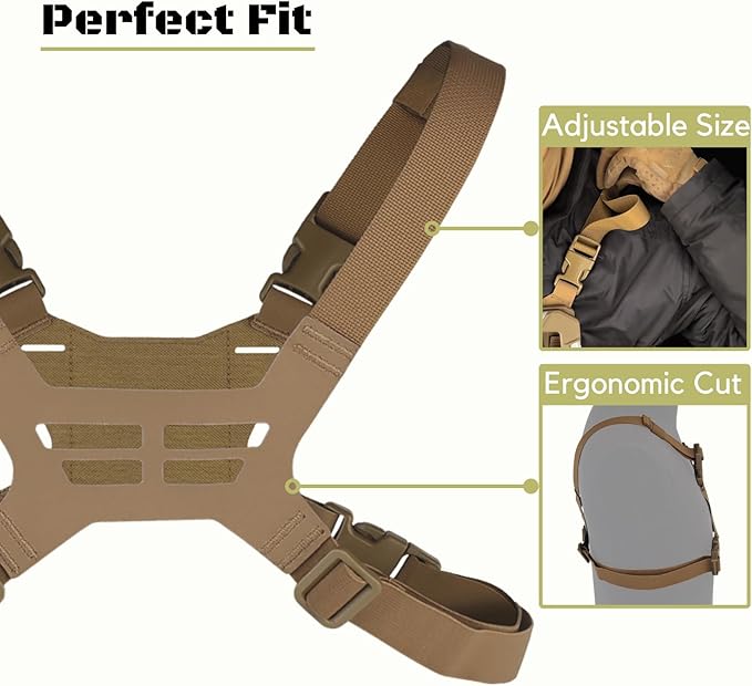 Let-Me-Be FoldPanel Harness Navigation Board Chest Rig - Image 4