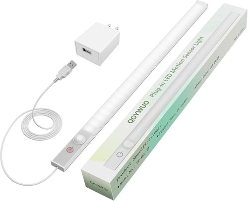 14" Slim USB Plug-in LED Motion Sensor Light Indoor, Bright & Dimmable Under by GreatLightingforGreatLife