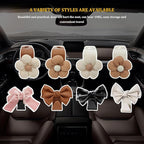 4PCS Car Hooks for Purses and Bags, Cute Bow Car Seat Headrest Hook, Car - Image 7