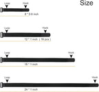 YiwerDer 1 x 12" Hook and Loop Reusable Fastening Nylon Cable Straps, Durable - Image 4