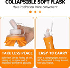 WRELS 350ml/500ml TPU Soft Water Bottles BPA Free Collapsible Soft Flask - Image 5