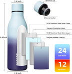 BJPKPK Insulated Water Bottles, 18 oz Stainless Steel Metal Water Bottle - Image 3