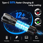 LETMY Rechargeable Flashlights High Lumens, 2 Pack 2000 Lumens Super Bright LED - Image 3