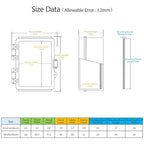 LeMotech Electrical Box, IP67 Waterproof Hinged Clear Cover Stainless Steel - Image 2