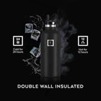 IRON °FLASK Camping & Hiking Hydration Flask - 24 oz Graphite - Image 4