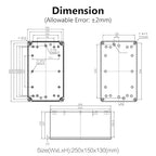 LeMotech IP67 Waterproof Junction Box ABS Plastic Project Box Dustproof - Image 6