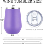 MEWAY 12oz Stainless Steel Wine Tumbler - Image 6