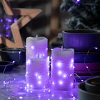 12-Pack LED Fairy Lights 7 Feet Battery Powered Waterproof Silver Wire 20 Slim - Image 7