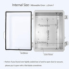 LeMotech Electrical Box, IP67 Waterproof Hinged Clear Cover Stainless Steel - Image 5