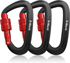 B-Mardi Carabiner Clips Heavy Duty 12kN-Lightweight Locking Carabiners by B-Mardi