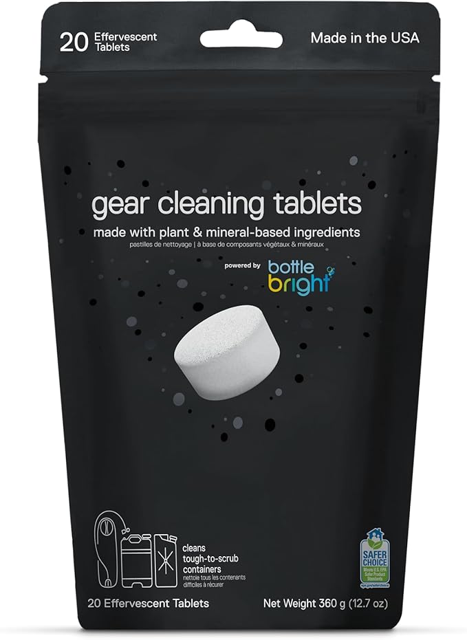 Gear Cleaning Tablets by Bottle Bright by BOTTLEBRIGHT