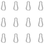 Carabiner, Heavy Duty Galvanized Steel Spring Snap Hook Carabiner Clips by High-PQ