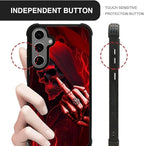 for Samsung Galaxy S24 S25 Plus Case, Gestures Funny Skull Pattern Graphic - Image 6
