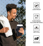 Collapsible Silicone Water Bottle 22oz/650ml, Skull Pattern Foldable Water - Image 6