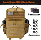 45L Tactical Backpack for Men Women, Military Assault Pack - Image 2