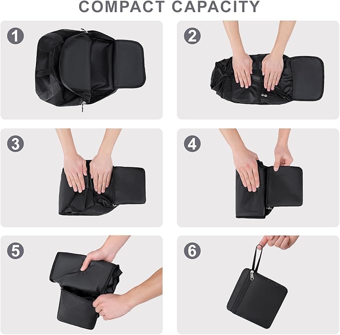 Lightweight Hiking Backpack 30L Packable Foldable Daypack Collapsible Travel - Image 8