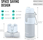 Nefeeko Collapsible Water Bottle, BPA Free 26oz Foldable Water Bottle - Image 2