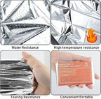 QIO CHUANG Emergency Mylar Thermal Blankets -Space Blanket Survival kit Camping - Image 5