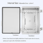 LeMotech Electrical Box, IP67 Waterproof Hinged Cover Stainless Steel Latch - Image 5