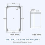 LeMotech Junction Box with Clear Cover IP65 Waterproof Project Box Dustproof - Image 8
