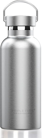 Triple Tree 17OZ Vacuum Insulated Stainless Steel Water Bottle, Double Wall by TRIPLETREE