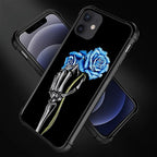 for iPhone 11 Case, Skeleton Holding Blue Rose Pattern Graphic Design Girl Boy - Image 3