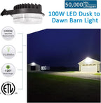 100W LED Barn Light, SZGMJIA Dusk to Dawn Outdoor Yard Light - Image 2