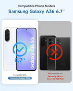 Lanhiem for Samsung Galaxy A36 Phone Case, IP68 Waterproof Dustproof, Built-in - Image 2