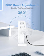 TriPole Desk Fan USB Powered Mini Portable Fan, 3 Speeds Adjustable Strong - Image 5