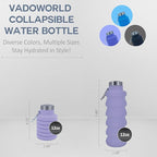 Collapsible Water Bottles 17oz, Odorless BPA-Free Silicone, Leak-Proof Foldable - Image 3