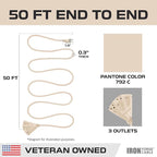Iron Forge Cable Weatherproof 50 Ft Outdoor Extension Cord - Image 7