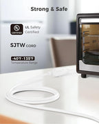 Cable Matters 2-Pack 16 AWG Heavy Duty 13A Short Power Extension Cord - 1ft - Image 3