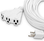 Holiday Lighting Outlet 50-Foot White Extension Cord, 3-Prong Indoor & Outdoor - Image 2