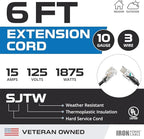 Iron Forge Cable Lighted Heavy Duty Extension Cord 6 ft - Image 2