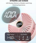 Portable Stroller Mini Fan, Small Rechargeable Personal Cooler w/ 360° Rotation - Image 4