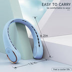 ASNUG Neck Fan, Bladeless Neck Fan, USB Rechargeable Personal Fan, 4000 mAh - Image 6
