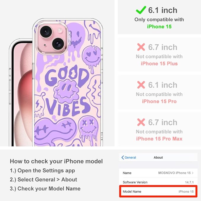 MOSNOVO Case for iPhone 15 - Image 2