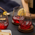 Oojami 40 Pack Diamond Shaped Plastic Wine Glasses 12 oz - Image 8