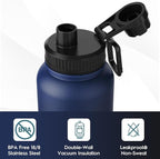 Navigate 32 oz Stainless Steel Insulated Water Bottle, Double Walled Leak Proof - Image 4