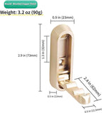 4 Pack Gold Folding Wall Hooks - Image 4