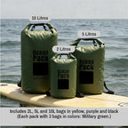 Waterproof Dry Bag Set of 3 – Roll Top PVC Dry Bags Waterproof - Image 6