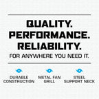 Hurricane Classic Oscillating Wall Mount Fan w/ 3 Quite Speeds, Grow Tents - Image 4