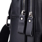 Leather Sling Bag Backpack for Men Women Outdoor Travel Hiking Business - Image 9