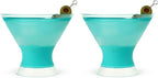HOST Freeze Insulated Martini Cooling Cups, Plastic Freezer Gel Chiller Double - Image 9