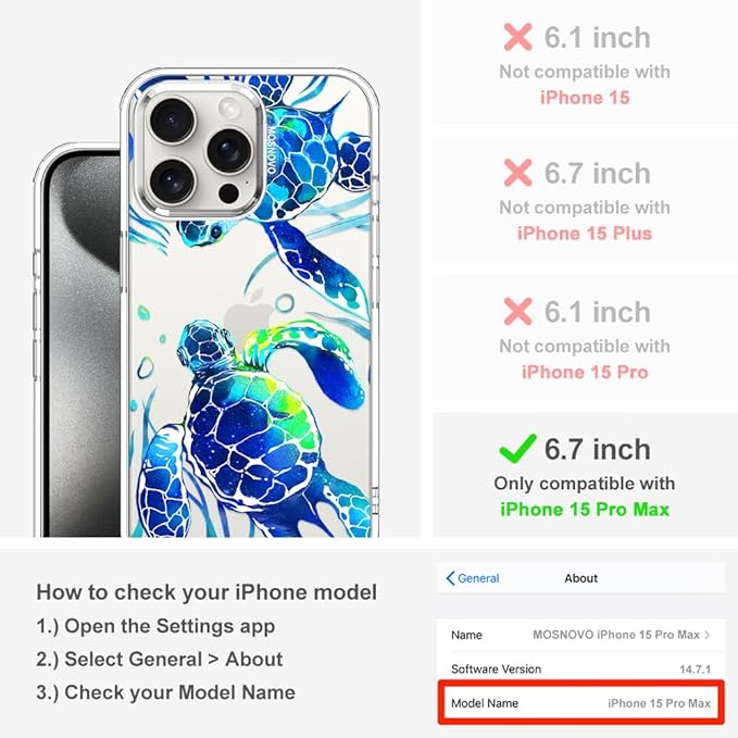 MOSNOVO Case for iPhone 15 Pro Max - Image 2