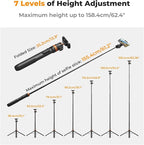 K&F CONCEPT 62'' Phone Selfie Stick Tripod, 2-in-1 Extendable Cell Phone Tripod - Image 2