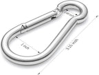 sprookber 316 Stainless Steel Carabiner Clip, Marine Grade Heavy Duty Spring - Image 2