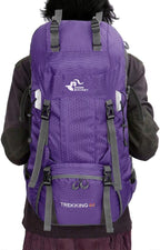 Bseash 60L Waterproof Hiking Camping Backpack - Image 9